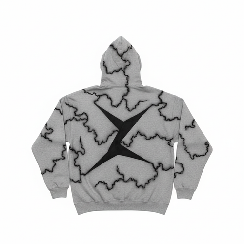 Gray SPARK Hoodie Back