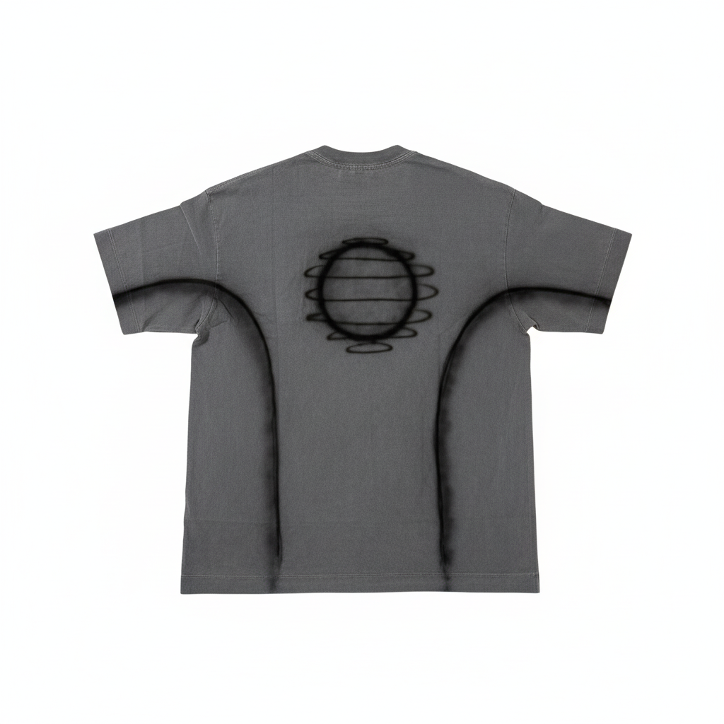 Grey SPARK T-shirt Flat Lay